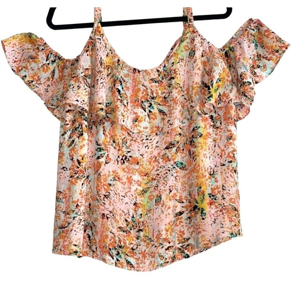 APT‎ 9 Women's Cold Shoulder Relaxed Fit Blouse Sz XXL - Picture 3 of 6